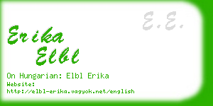 erika elbl business card